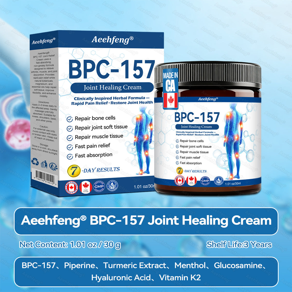 𝐀𝐞𝐞𝙝𝙛𝗲𝗻𝗴® 🌈🌈BPC-157 Joint Healing Cream🦴Treats Arthritis, Neuropathy, Rheumatism, Sports Injuries & More 🤍