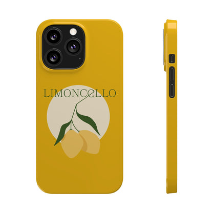 Italian Limoncello Yellow Slim Phone Cases with Lemons, Case-Mate IPHONE16 and all sizes