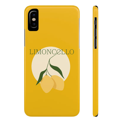 Italian Limoncello Yellow Slim Phone Cases with Lemons, Case-Mate IPHONE16 and all sizes